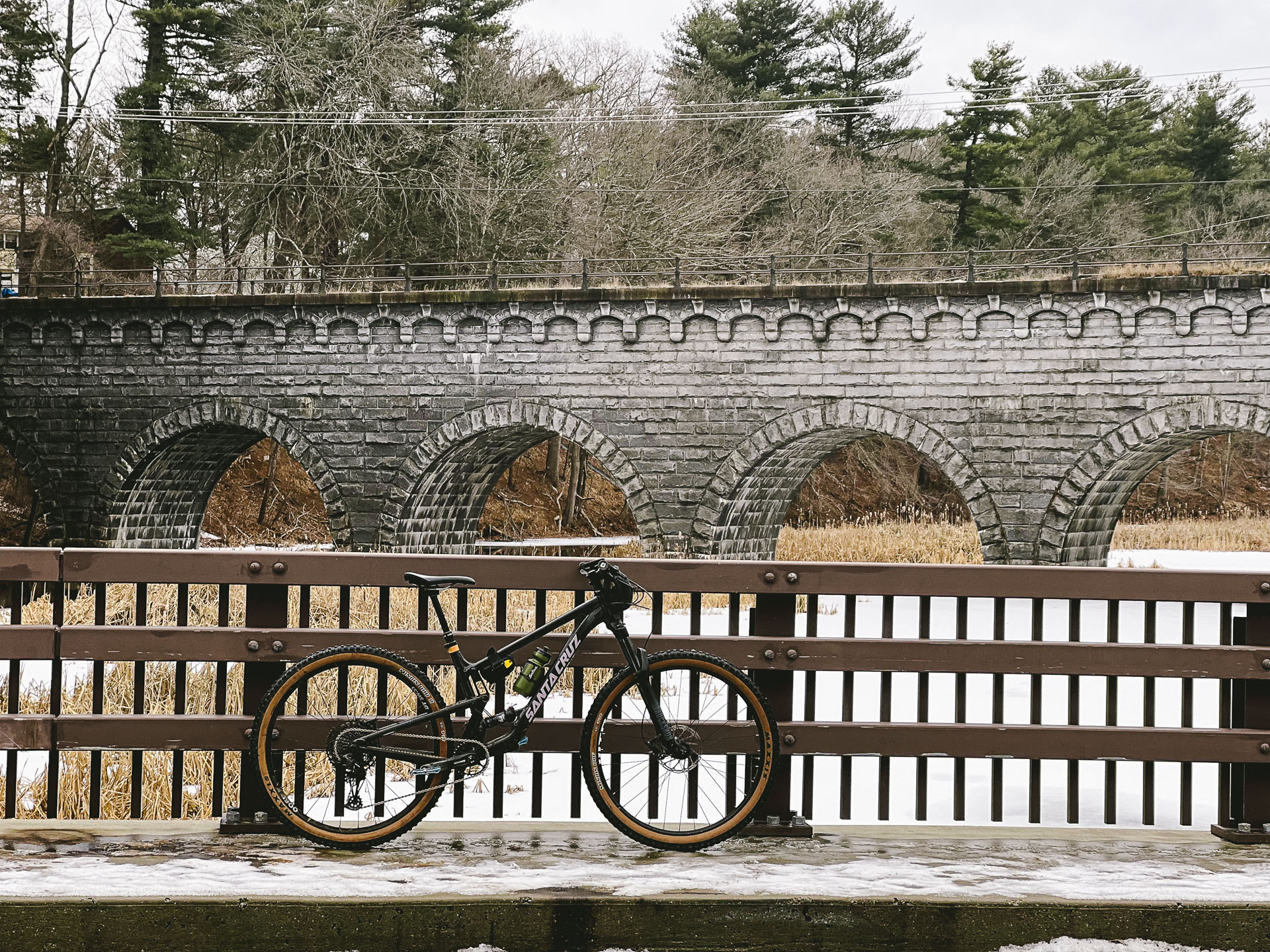 Adaptive mountain bike trail in Northborough, Massachusetts